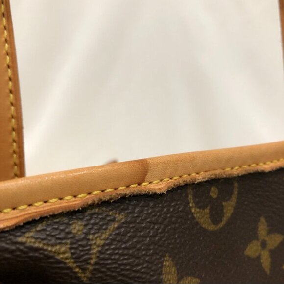 Louis Vuitton Brown and Tan Monogram Bucket GM Tote - Picture 7 of 13